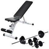Klupa za vježbanje sa setom utega 30,5 kg 275351