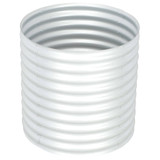 Vrtna sadilica od pocinčanog čelika 80 x 80 x 81 cm srebrna 45515