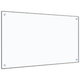 Kuhinjska zaštita od prskanja prozirna 100x60 cm kaljeno staklo 249477 Kuhinjska zaštita od prskanja prozirna 100x60 cm kaljeno staklo 249477
