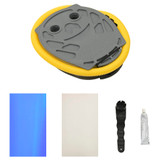 Gimnastički valjak na napuhavanje s crpkom 100x60 cm PVC plavi 92714