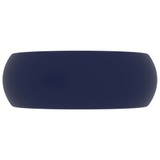 Luksuzni okrugli umivaonik mat tamnoplavi 40 x 15 cm keramički 147001