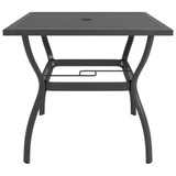 Vrtni stol antracit 81,5 x 81,5 x 72 cm čelični 312168