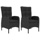 3-dijelni vrtni bistro set od poliratana i drva bagrema crni 3058537