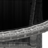 5-dijelni vrtni bistro set od poliratana sivi 3058550