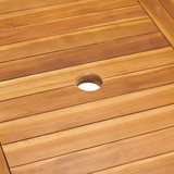 9-dijelni vrtni blagovaonski set s jastucima masivna tikovina 3059568