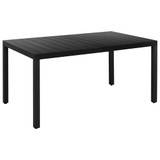 5-dijelni vrtni blagovaonski set crno-smeđi 3060084