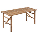 Sklopiva vrtna klupa s jastukom 118 cm od bambusa 3063865