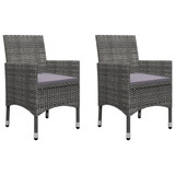 3-dijelni vrtni blagovaonski set sivi 3068684