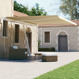 Samostojeća tenda na ručno uvlačenje 400 x 300 cm krem 3069537
