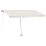 Samostojeća tenda na ručno uvlačenje 400 x 300 cm krem 3069537