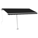 Samostojeća tenda na ručno uvlačenje 400 x 300 cm antracit 3069539