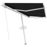 Samostojeća tenda na ručno uvlačenje 400 x 300 cm antracit 3069539