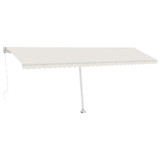 Samostojeća tenda na ručno uvlačenje 600 x 300 cm krem 3069597