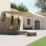 Samostojeća tenda na ručno uvlačenje 600 x 300 cm krem 3069597