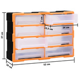 Organizator s 8 velikih ladica 52 x 16 x 37 cm 149599