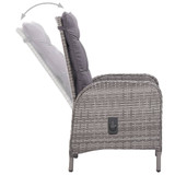 3-dijelni vrtni blagovaonski set sivi 3067679