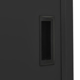 Uredski ormarić s kliznim vratima antracit 90x40x180 cm čelični 335965