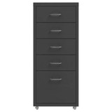 Mobilni ormarić za spise antracit 28 x 41 x 69 cm metalni 335915