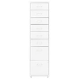 Mobilni ormarić za spise bijeli 28 x 41 x 109  cm metalni 335920
