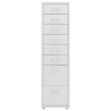 Mobilni ormarić za spise sivi 28 x 41 x 109 cm metalni 335921