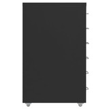 Mobilni ormarić za spise crni 28 x 41 x 69 cm metalni 335918