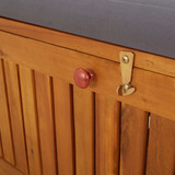 Klupa za pohranu s jastukom 148 cm od masivnog bagremovog drva 316740