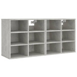 Ormarići za cipele 2 kom Siva betona 52,5 x 30 x 50 cm 808693