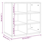 Ormarići za cipele 2 kom Siva betona 52,5 x 30 x 50 cm 808693