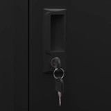 Ormarić za sedla crni 53 x 53 x 105 cm čelični 339605