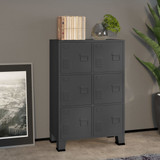Industrijski sanduk za pohranu antracit 75x40x115 cm metalni 339630