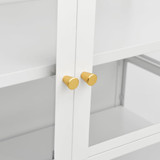 Ormarić za izlaganje bijeli 90x40x180 cm čelik i kaljeno staklo 336080