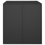 Kutija za vrtne jastuke od PE ratana 100 x 97,5 x 104 cm crna 317226