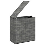 Kutija za vrtne jastuke od PE ratana 100 x 49 x 103,5 cm siva 317225 Kutija za vrtne jastuke od PE ratana 100 x 49 x 103,5 cm siva 317225