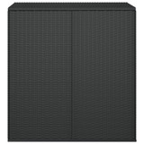 Kutija za vrtne jastuke od PE ratana 100 x 49 x 103,5 cm crna 317223