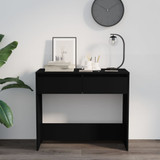 Konzolni stol crni 89 x 41 x 76,5 cm čelični 809567 Konzolni stol crni 89 x 41 x 76,5 cm čelični 809567