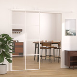 Klizna vrata od stakla ESG i aluminija 102,5 x 205 cm bijela 151676