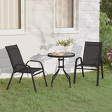 3-dijelni vrtni bistro set crni 318774