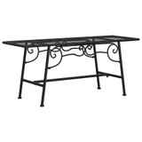 Klupa oko stabla 110 cm crna čelična 318827