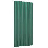 Krovni paneli 12 kom od čelika obloženog prahom zelena 80x36 cm 319133 Krovni paneli 12 kom od čelika obloženog prahom zelena 80x36 cm 319133