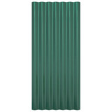 Krovni paneli 12 kom od čelika obloženog prahom zelena 80x36 cm 319133 Krovni paneli 12 kom od čelika obloženog prahom zelena 80x36 cm 319133