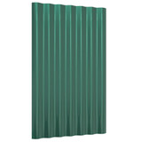 Krovni paneli 36 kom od čelika obloženog prahom zeleni 60x36 cm 319128 Krovni paneli 36 kom od čelika obloženog prahom zeleni 60x36 cm 319128