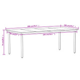 7-dijelni vrtni blagovaonski set crni 3099153