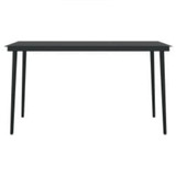 7-dijelni vrtni blagovaonski set s jastucima sivo-crni 3099350