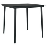 5-dijelni vrtni blagovaonski set s jastucima sivo-crni 3099372