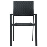 5-dijelni vrtni blagovaonski set crni 3099277