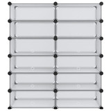 Stalak za cipele prozirni 94,5 x 36,5 x 106 cm PP 340564