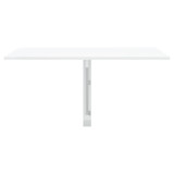 Sklopivi zidni stolić visoki sjaj bijeli 100x60x56 cm drveni 342649