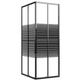 Prugasta tuš-kabina ESG 90 x 70 x 180 cm crna 151850