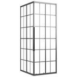 Tuš-kabina matirana ESG 80 x 70 x 180 cm crna 151860