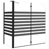 Prugasta tuš-kabina 120 x 68 x 130 cm od kaljenog stakla 151863